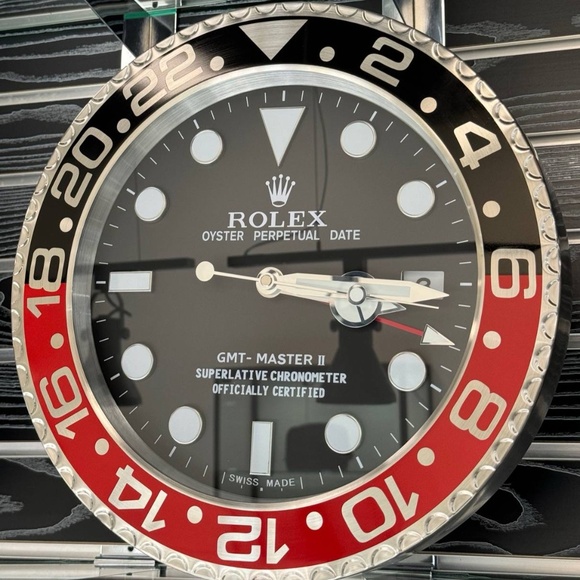 GMT master 2 Coke Coca Cola Wall Clock red black bezel insert and black dial - Picture 3 of 5